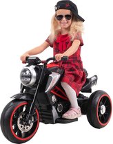 Kindermotor motor cruiser bike motorgeluid automatische rem 2x 36 watt  6 volt led Rood