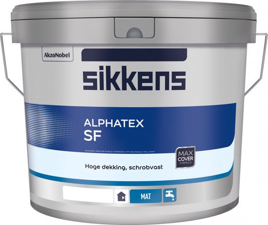Sikkens Alphacryl Pure Mat SF 10 liter - RAL 9010 - Sikkens Alpha