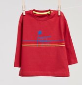 Billie-Ray x Woody - Unisex T-Shirt met lange mouwen - Rood - 3 maand