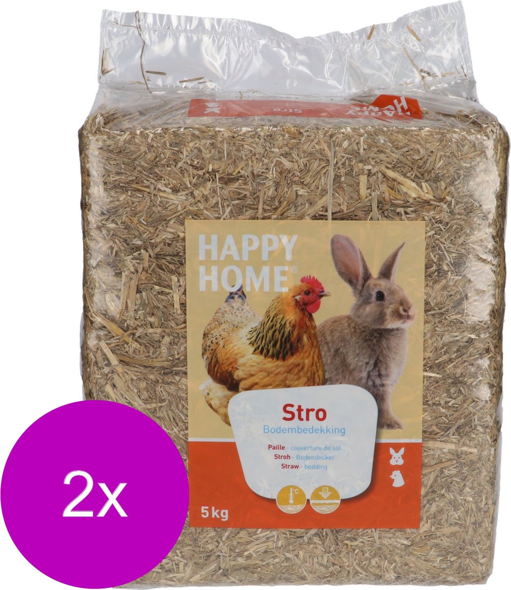 Happy Home Stro - Bodembedekking - 2 x 5 kg