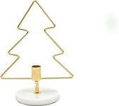 Housevitamin kerstboom - kerstboom kandelaar - gouden kerstboom - marmer - kerst