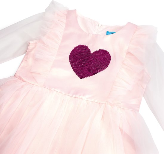 Princesse Robe Fille - Déguisements - Ailes d' Engel - Robe de Soirée Fille - 104/110(110) - Robe de Noël - Diadème - Baguette Magique -