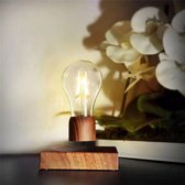 Lampe LED flottante - Aspect bois