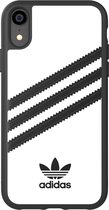 adidas Moulded case strepen beschermhoesje iPhone XR - Wit Zwart