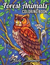 Forest Animals Coloring Book - Jade Summer - Kleurboek voor volwassenen