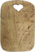 Mars & More - Snijplank met Hart - Mango Hout - 25 cm