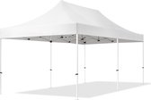3x6m easy up partytent vouwtent  zonder zijwanden paviljoen PES300 stalen frame wit