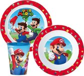 Mario Bros servies - 3 delig - Super Mario Brothers kinder serviesset