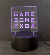 LED LAMP | GAME ZONE | NINTENDO SWITCH "YXBA" | 7 KLEUREN | AFSTANDSBEDIENING | 14CM