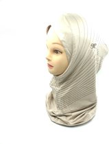 Sportief hoofddoek, beige hijab.