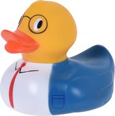 Badeend 27 cm met bril
