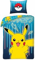 Pokémon Pikachu Dekbedovertrek - Eenpersoons - 140 x 200 cm - Multi