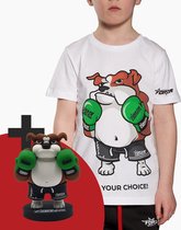 FORZA T-SHIRT - KIDS - BULLDOG - WIT