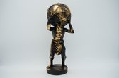 Tude atlas - Standbeeld (Brons) (goud)
