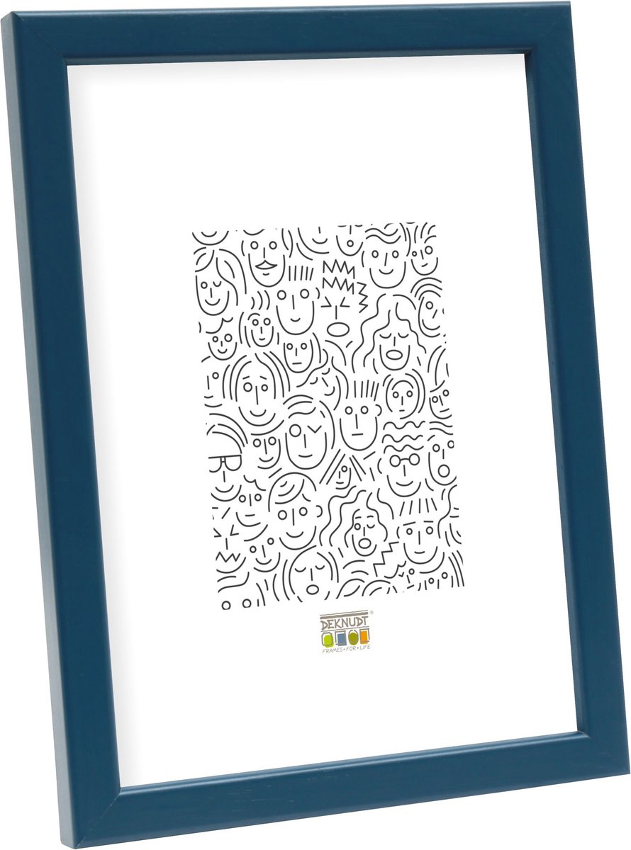 Deknudt Frames fotolijst - Blauw - Smal - S41JL6 - Voor foto: 9x13 cm