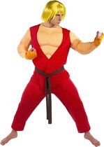FUNIDELIA Ken kostuum- Street Fighter voor mannen - Maat: M - Rood
