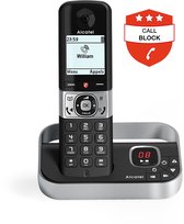 Alcatel F890S BNL Senioren dect huistelefoon met antwoordapparaat - grote toetsten - blokkering ongewenste bellers - verlicht groot lcd display - caller id