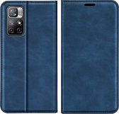 Cazy Xiaomi Poco M4 Pro 5G Hoesje Portemonnee Book Case Kunstleer - Blauw