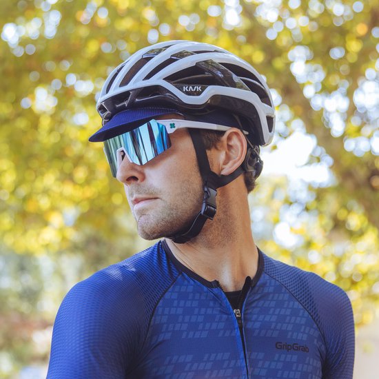 GripGrab - Lightweight Zomer Fietspet Mesh Cycling Cap Retro Fietsmuts UV-Bescherming Helmmuts - Navy Blauw - Unisex - Maat M/L (57-63 cm) van Merkloos — afbeelding 5