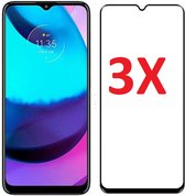 Full Cover 3D Edge Tempered Glass Screen Protector Geschikt Voor Motorola Moto E20 / E30 / E40 - Screenprotector Ultradun Gehard Glas - Display Bescherming - Volledige Dekking Sche