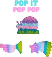 Pop it Fidgets 3 stuks Slak, Trompet & Vallende ster - Fidget toys - Pop It goedkoop | Fidgets toy 2021