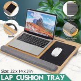 Bamboe - Draagbare - Laptop Lade - Polssteun Kussen - Muismat Ondersteuning - Computer Bureaus - voor Home Office Outdoor