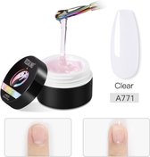 Gel for nail extensions LED or UV GEL for gel-based nails, gel glue, manicure tool Clear