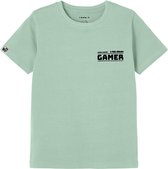 Name it t-shirt jongens - groen - NKMbumka - maat 146/152