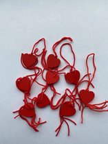 Gelukspoppetjes - Gelukshangers – hartje – uitdeelcadeaus – liefdes cadeau - Valentijn - 20 stuks – TEEX.NL