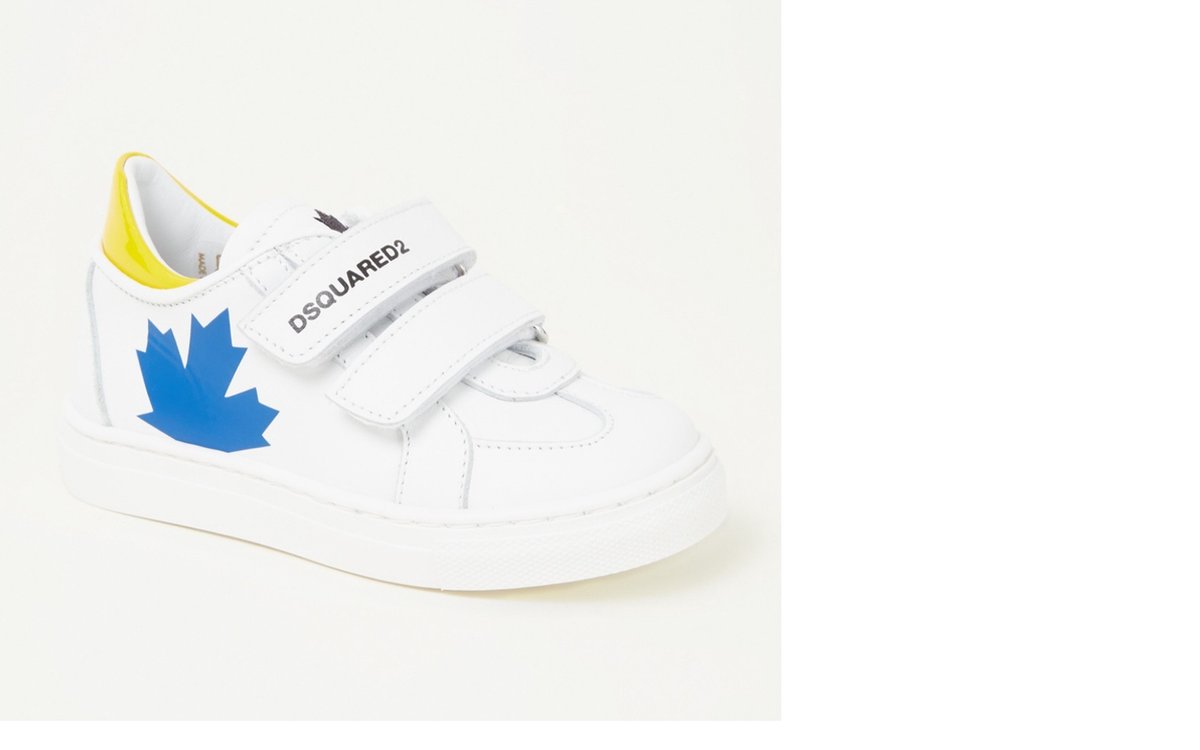 Dsquared2 Box Sole Sneaker van leer - Wit - Maat 24