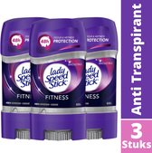 Lady Speed Stick Fitness Deodorant Gel Stick - 48H Anti Transpirant Deo Stick - Anti Witte Strepen - Bestverkochte Deodorant Vrouw - 3X65g