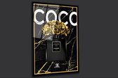 Coco chanel color 100x150 plexiglas met ophangsysteem top kwaliteit plexiglas