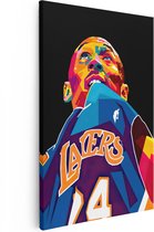 Artaza Canvas Schilderij Kobe Bryant bij de Lakers - 20x30 - Klein - Foto Op Canvas - Canvas Print