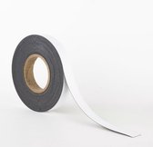 Inwell Magneetband met Whiteboardcoating 25mm op rol 5 meter