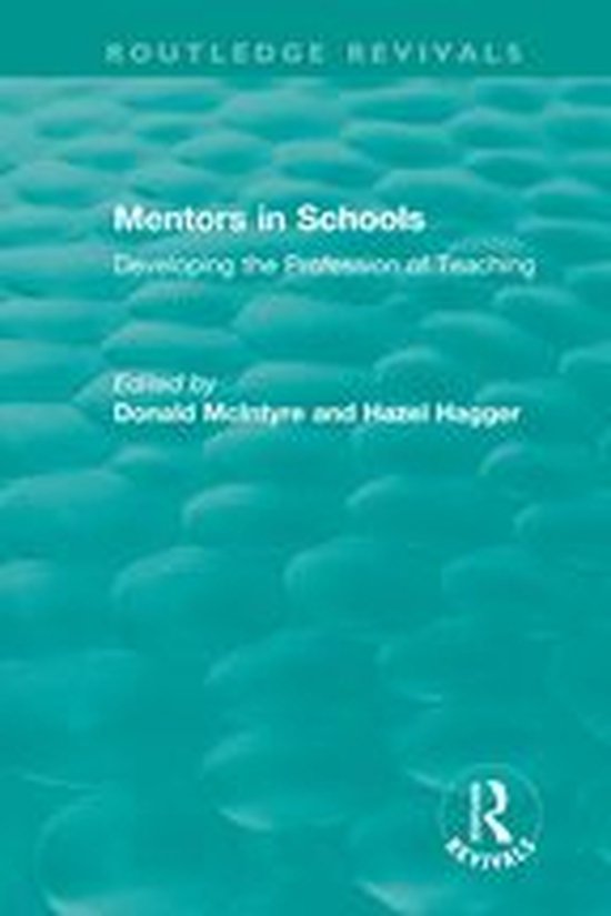 Routledge Revivals - Mentors in Schools (1996) - cover