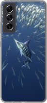 Coque Samsung Galaxy S21 FE - Pêche - Espadon - Water - Coque de téléphone en Siliconen