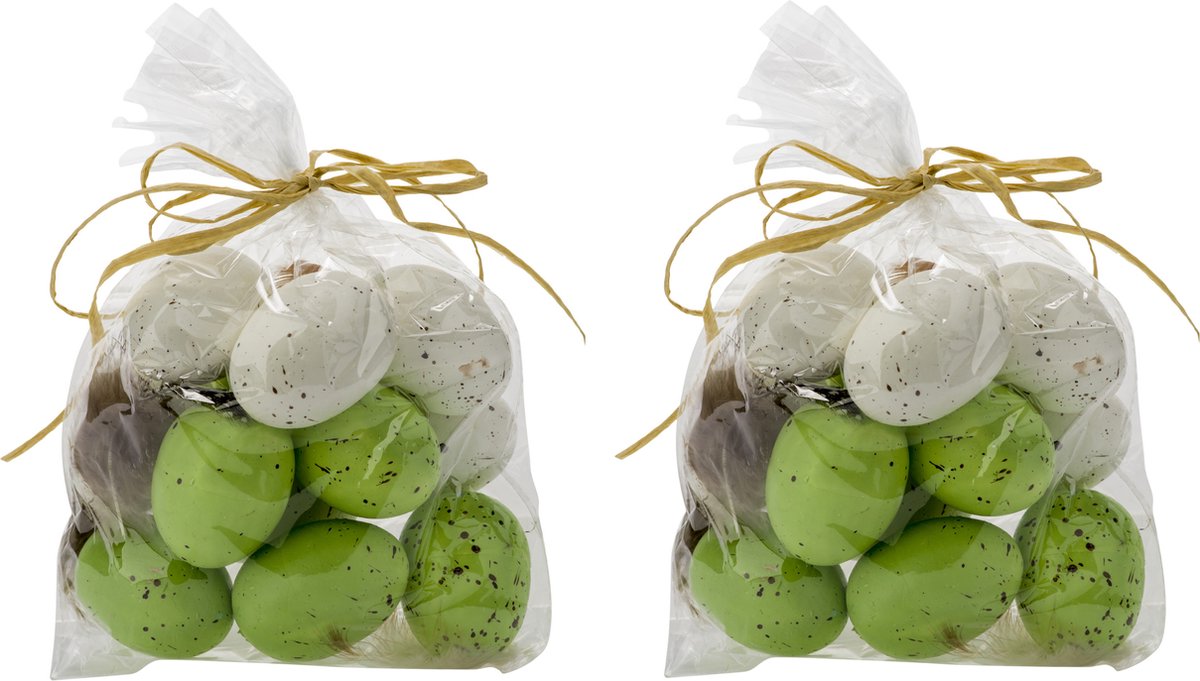 Lot De 36 Œufs De Pâques Décoratifs À Suspendre - En Plastique - 6 X 4