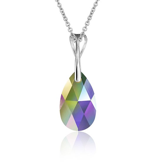 Montebello Ketting Pia - Swarovski® Druppel - 925 Zilver - 16mm