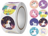 stickers - unicorn stickers - beloningsstickers - 500 stickers op rol - stickers voor kinderen - Blijderij