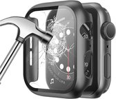 Horloge Case - 45 mm - bescherming - Zwart - Mat - Geschikt voor Apple Watch Series 7 Cover