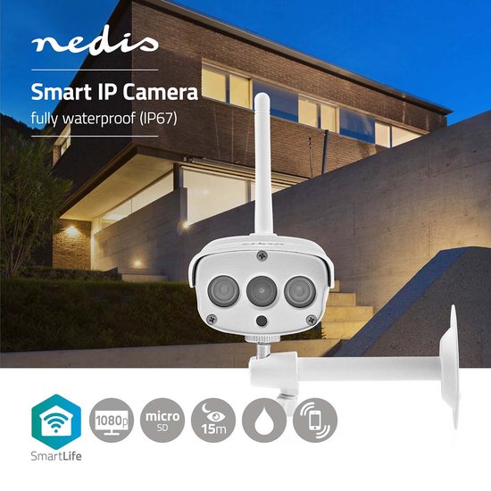 Nedis WIFICO030CWT Wifi Smart Ip-camera Full-hd 1080p Outdoor Waterdicht van Nedis — afbeelding 5