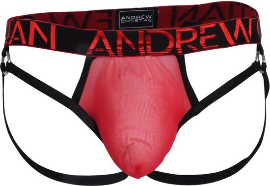 Andrew Christian - Scarlet Mesh Y-Back String - Taille L - Erotic Men String  - Sexy... | bol