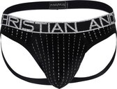 Andrew Christian - Glam Plush Stripe Jockstrap - Maat XL - Heren Jockstrap - Sexy Mannen Ondergoed