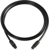 Digitale optische audiokabel - Glasvezel Kabel - Toslink SPDIF - Zwart - 1M