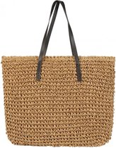 Tas Gevlochten - 45x37 cm - Bruin