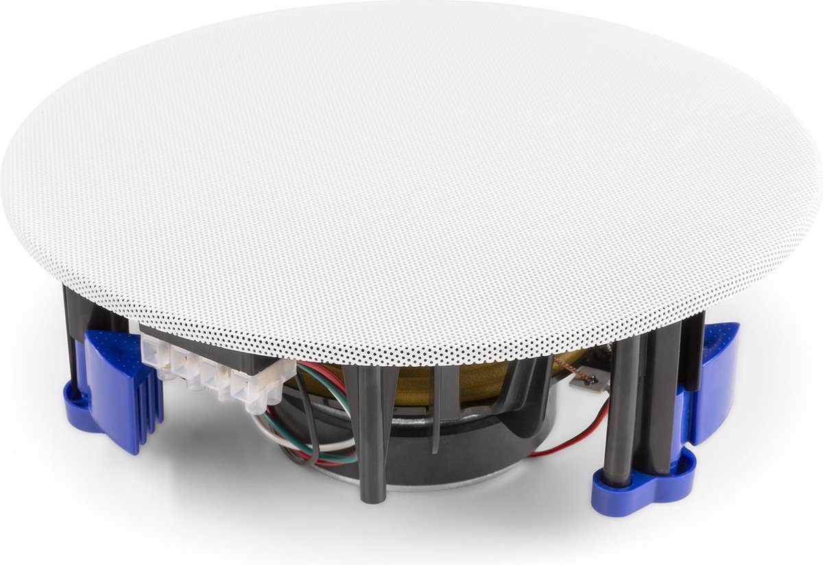 2-zone Bluetooth geluidsinstallatie van Power Dynamics - 12 witte plafondspeakers + 240W versterker thumbnail 7