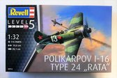 Revell 03914 Polikarpov I-16 Type 24 "Rata" schaal 1:32