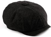 Flat Caps Heren Pet One Size - Zwart
