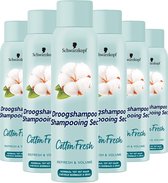 Schwarzkopf - Cotton Fresh - Droogshampoo - 6 x 150 ml - Voordeelverpakking
