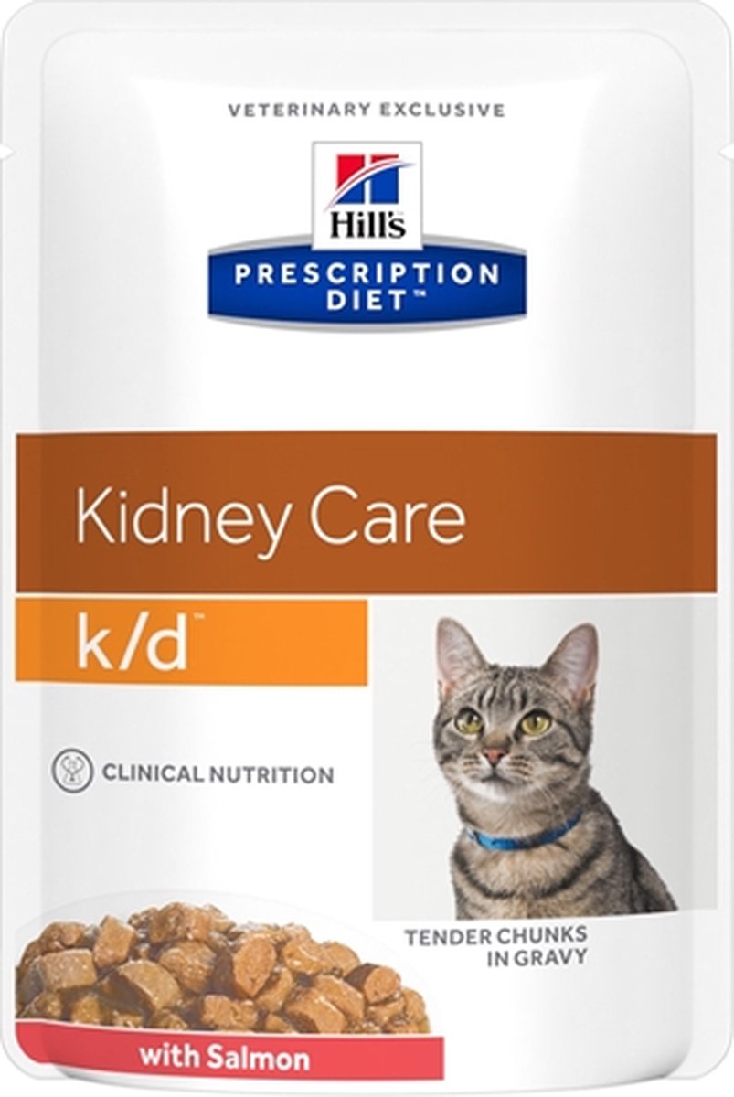 Hill's Prescription Diet K/D - Renal Health - Zalm - Kattenvoer - 12 x 85 g